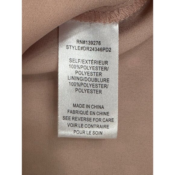 DR2 by Daniel‎ Rainn Soft Pink Swiss Dot Tie-Neck Blouse Size M Top Shirt Tunic - Picture 6 of 7